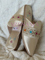 Babouche marocaine plate - modèle Adja