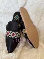 Babouche marocaine plate - modèle Adja