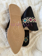 Babouche marocaine plate - modèle Adja
