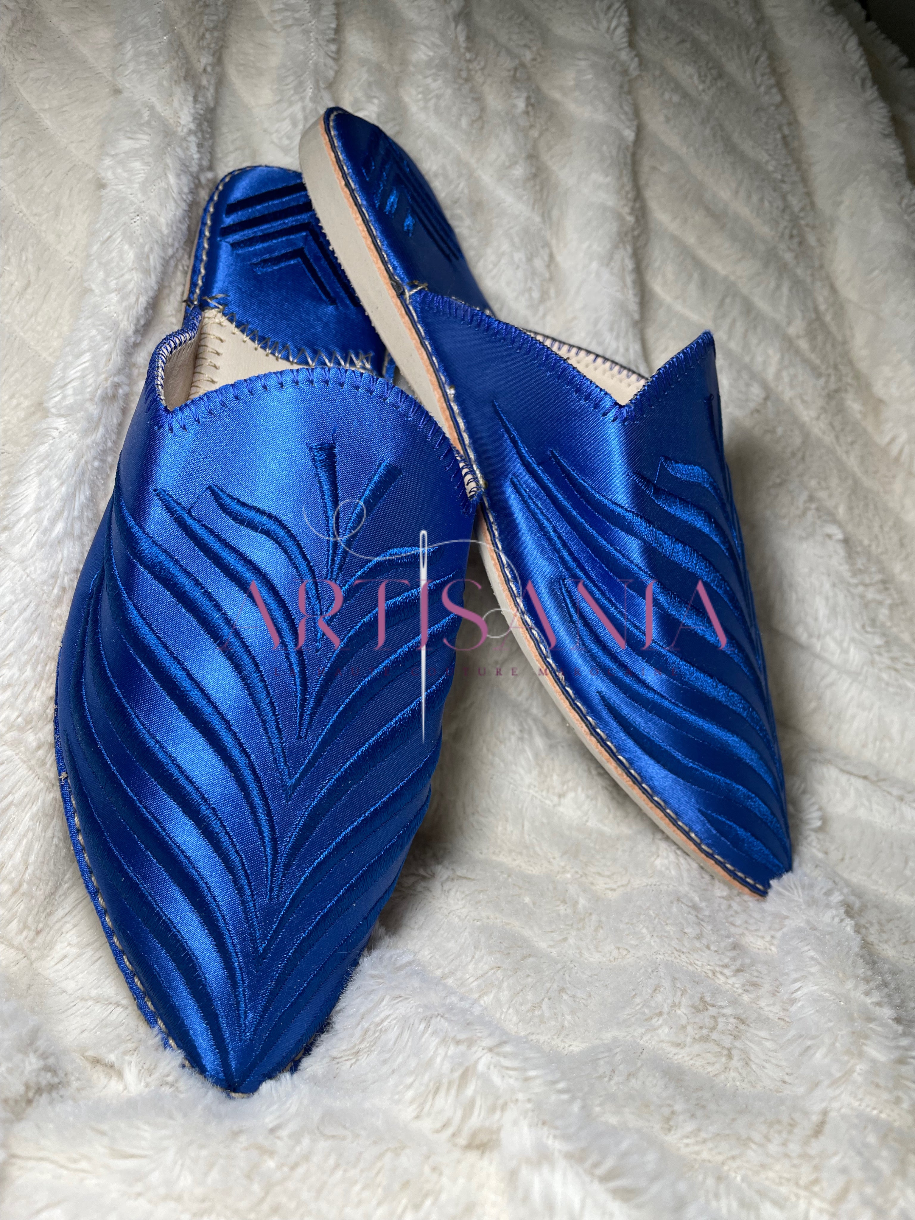 Babouches marocaines plates - modèle Alice