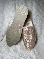 Babouche marocaine plate modèle Rosa - rose clair