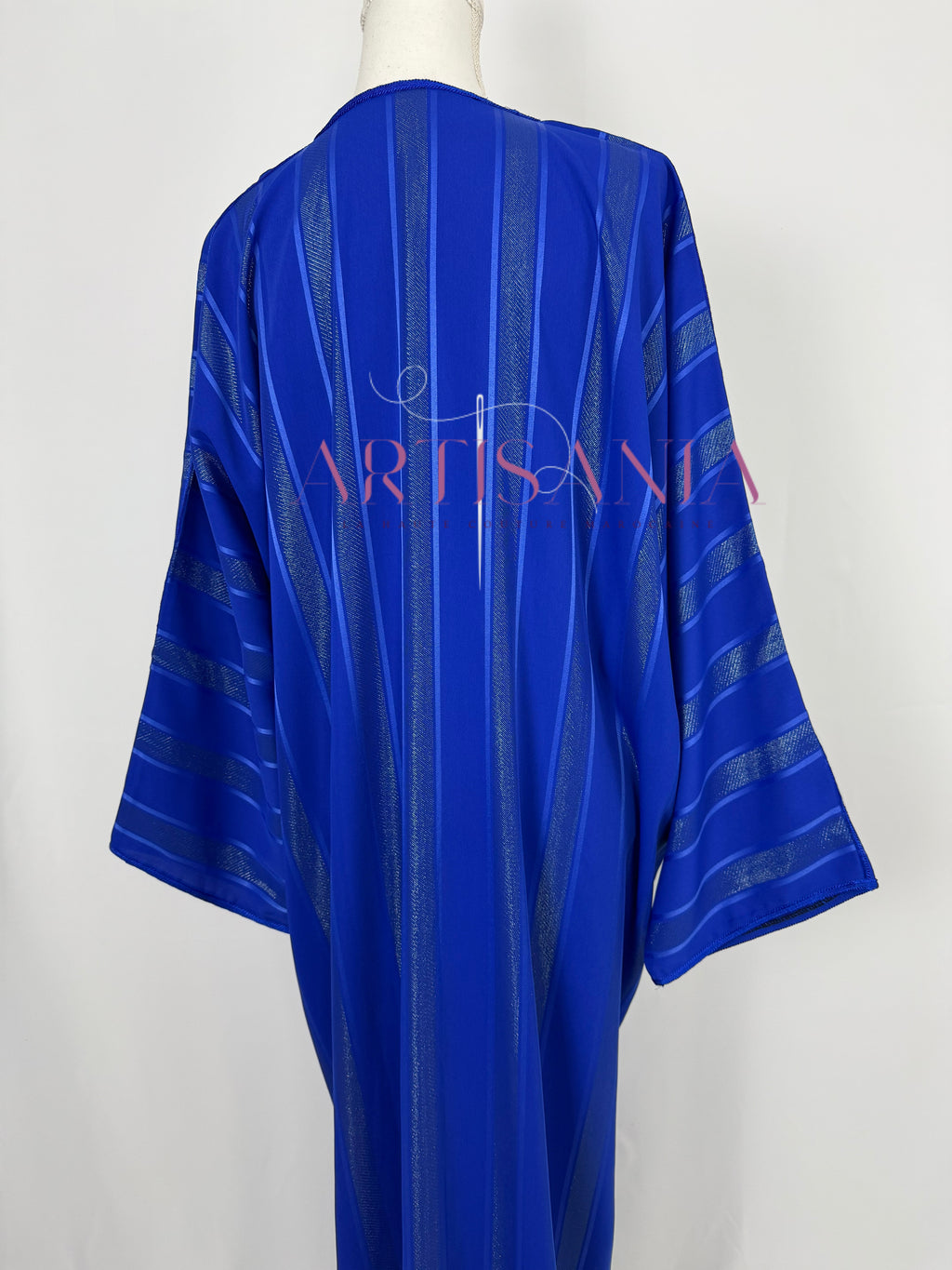 Gandoura tissu jawhara avec broderies - modèle Zahia