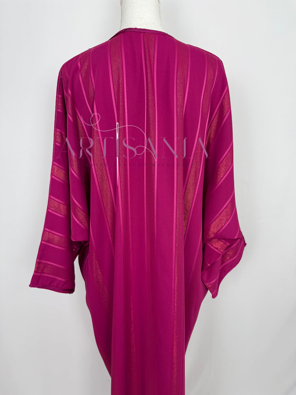 Gandoura tissu jawhara avec broderies - modèle Zahia