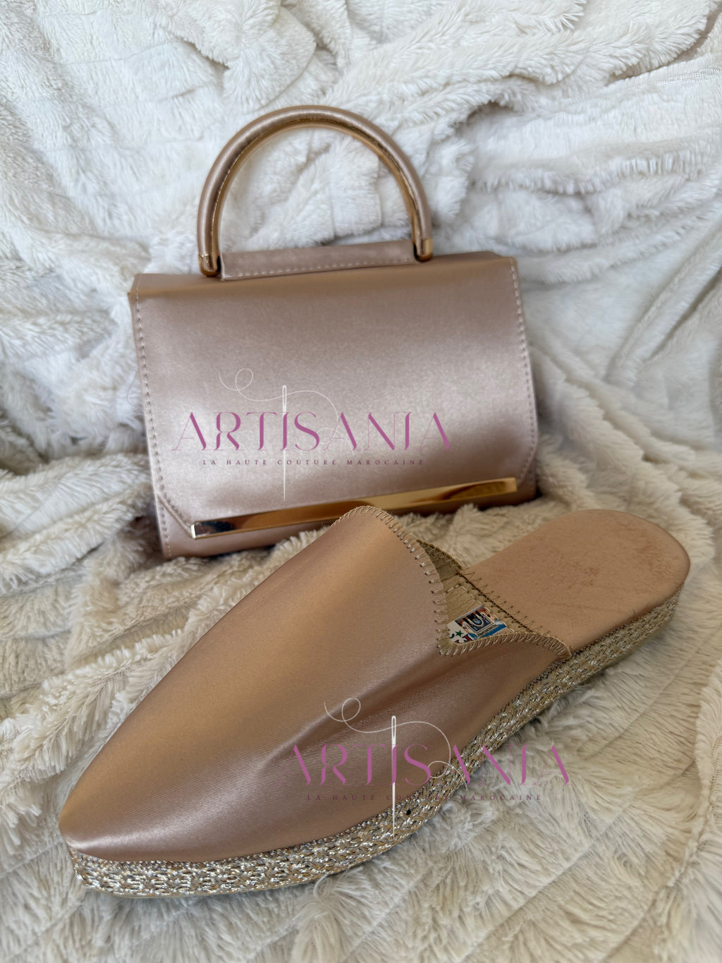 Babouche marocaine plate - modèle Shanna ✨