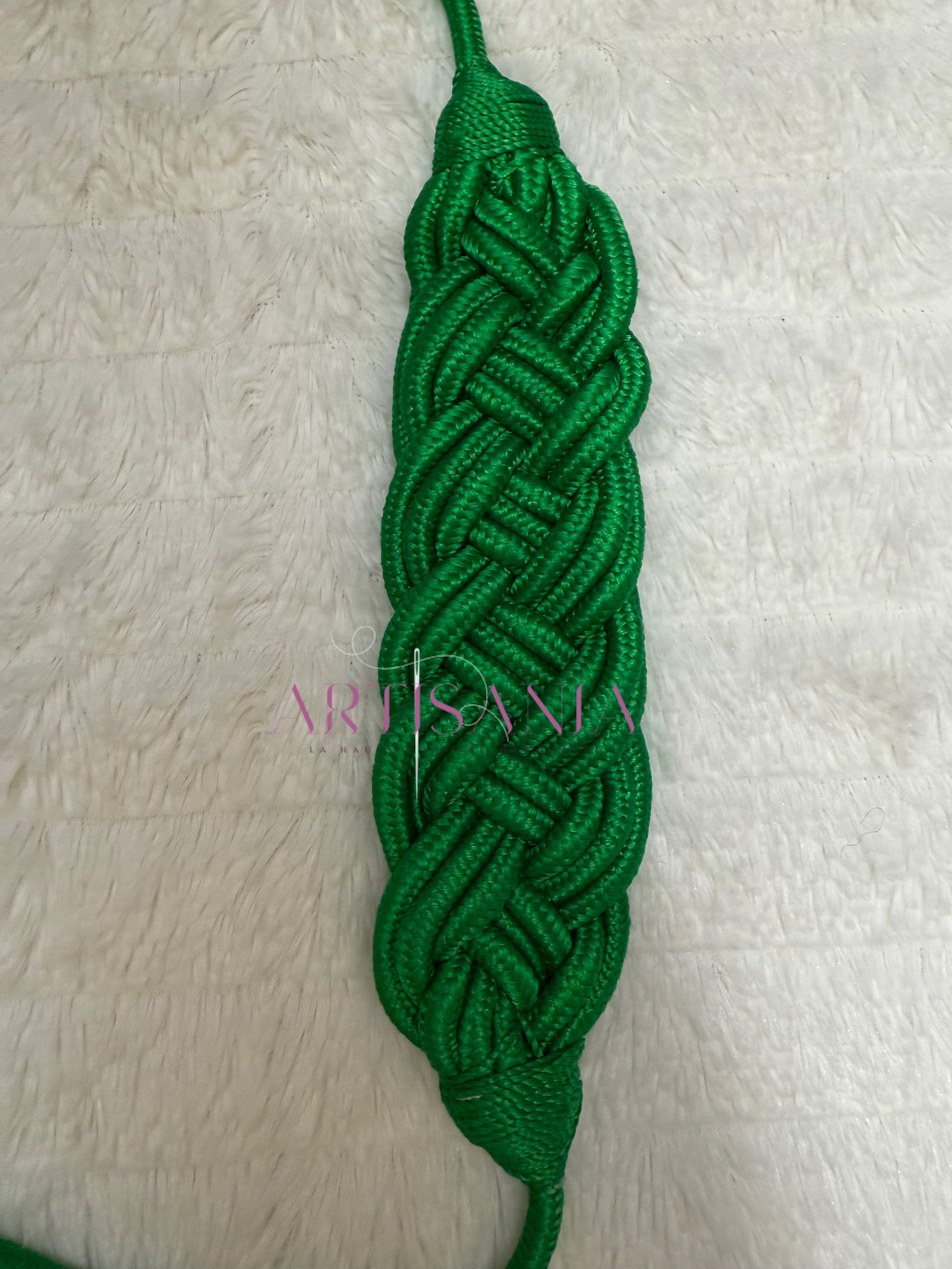 Ceintures tressées fines colorées 💚✨