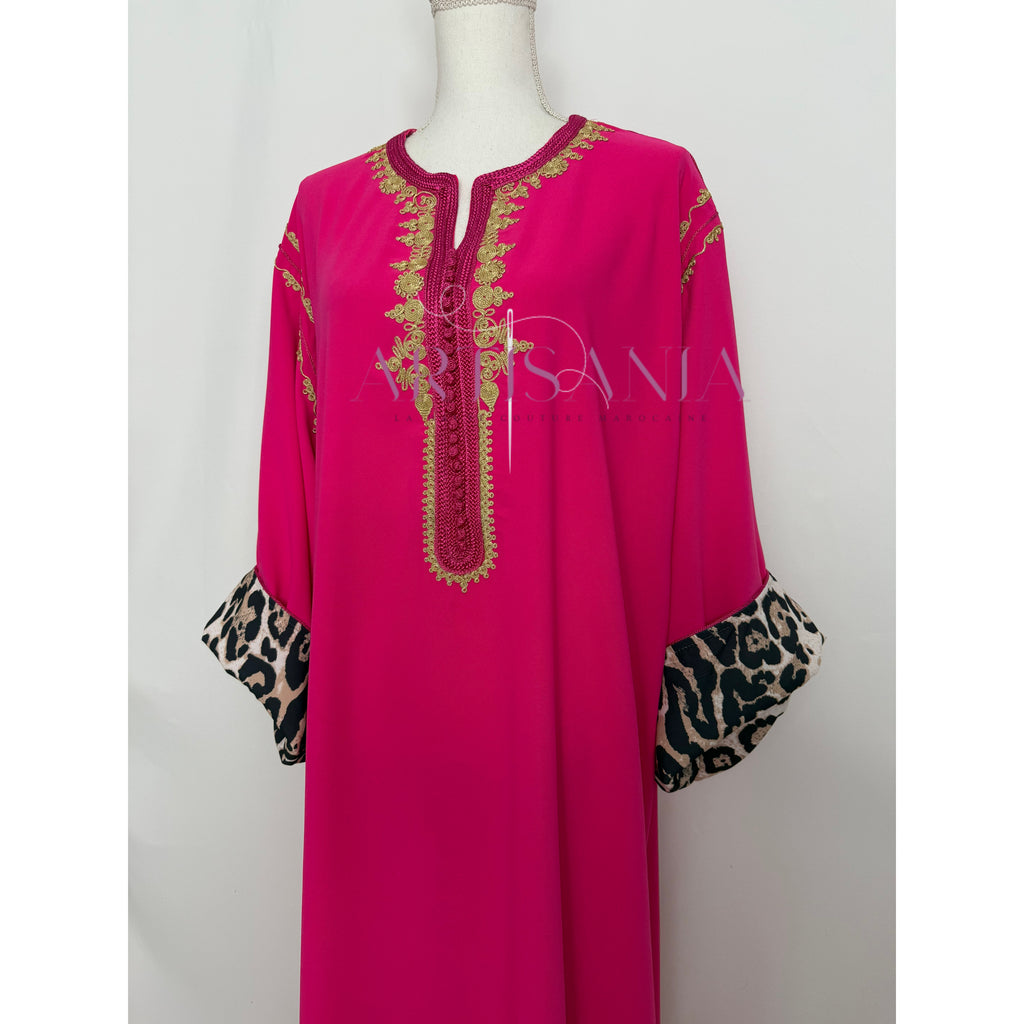 Gandoura marocaine -  motifs léopards 🐆✨
