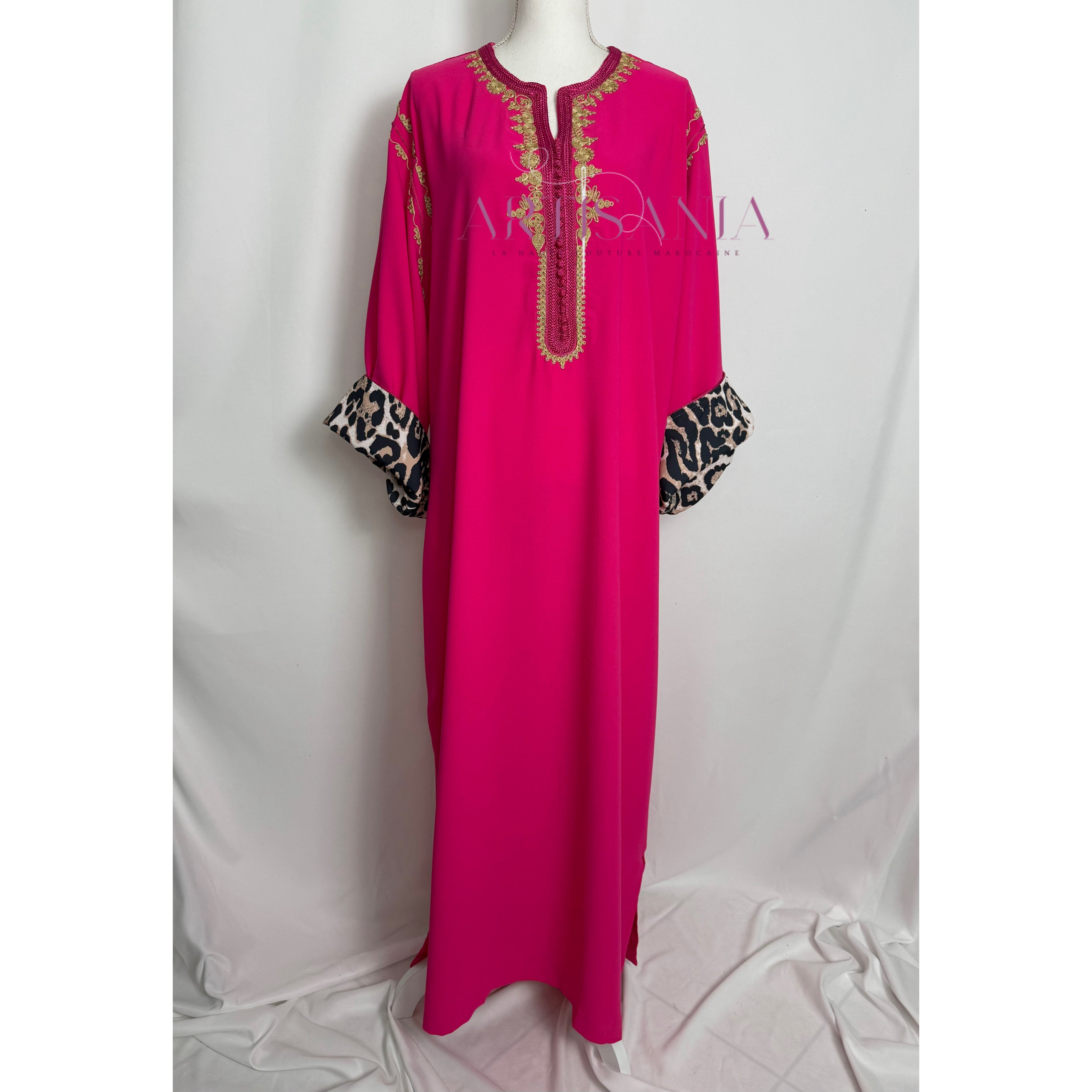 Gandoura marocaine -  motifs léopards 🐆✨