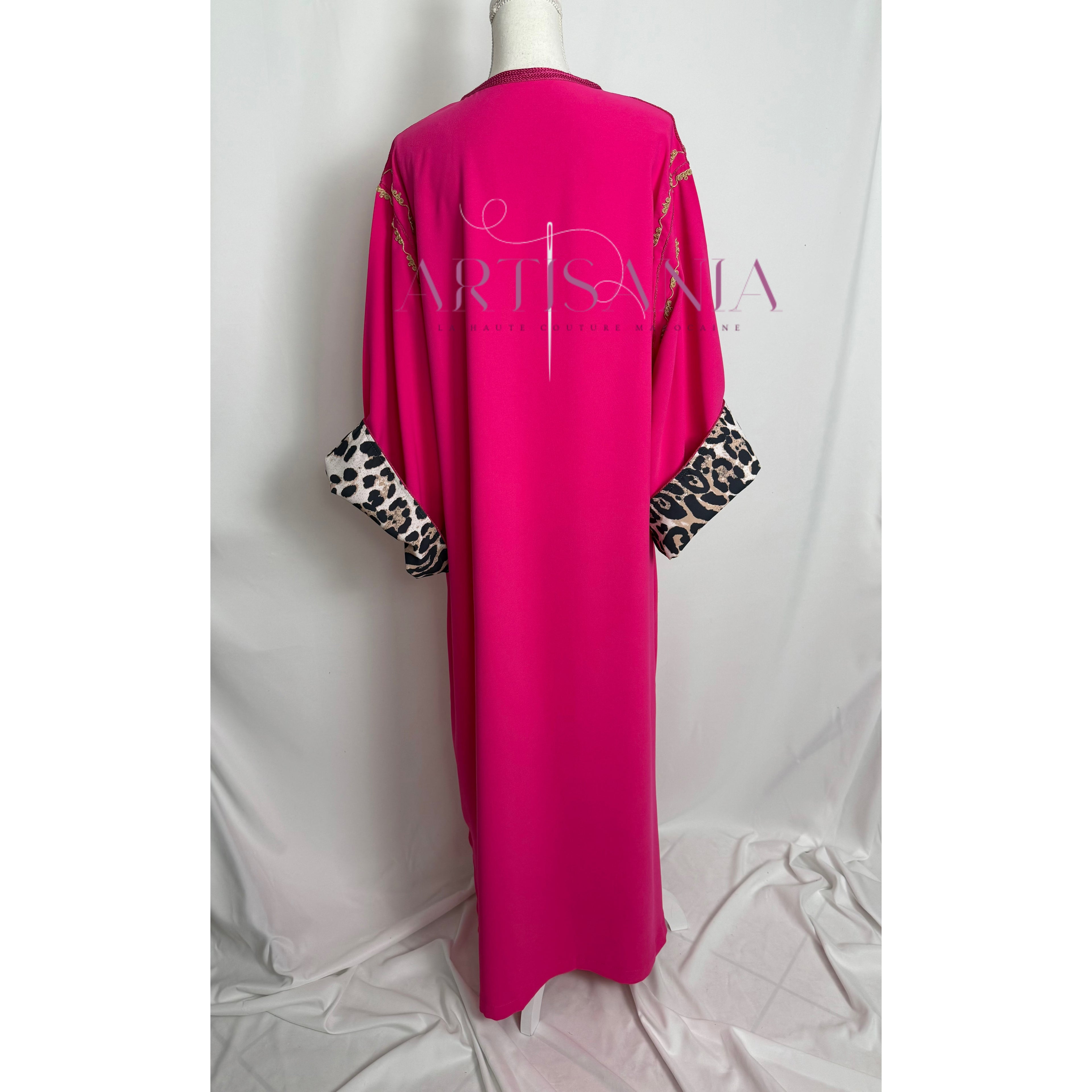 Gandoura marocaine -  motifs léopards 🐆✨