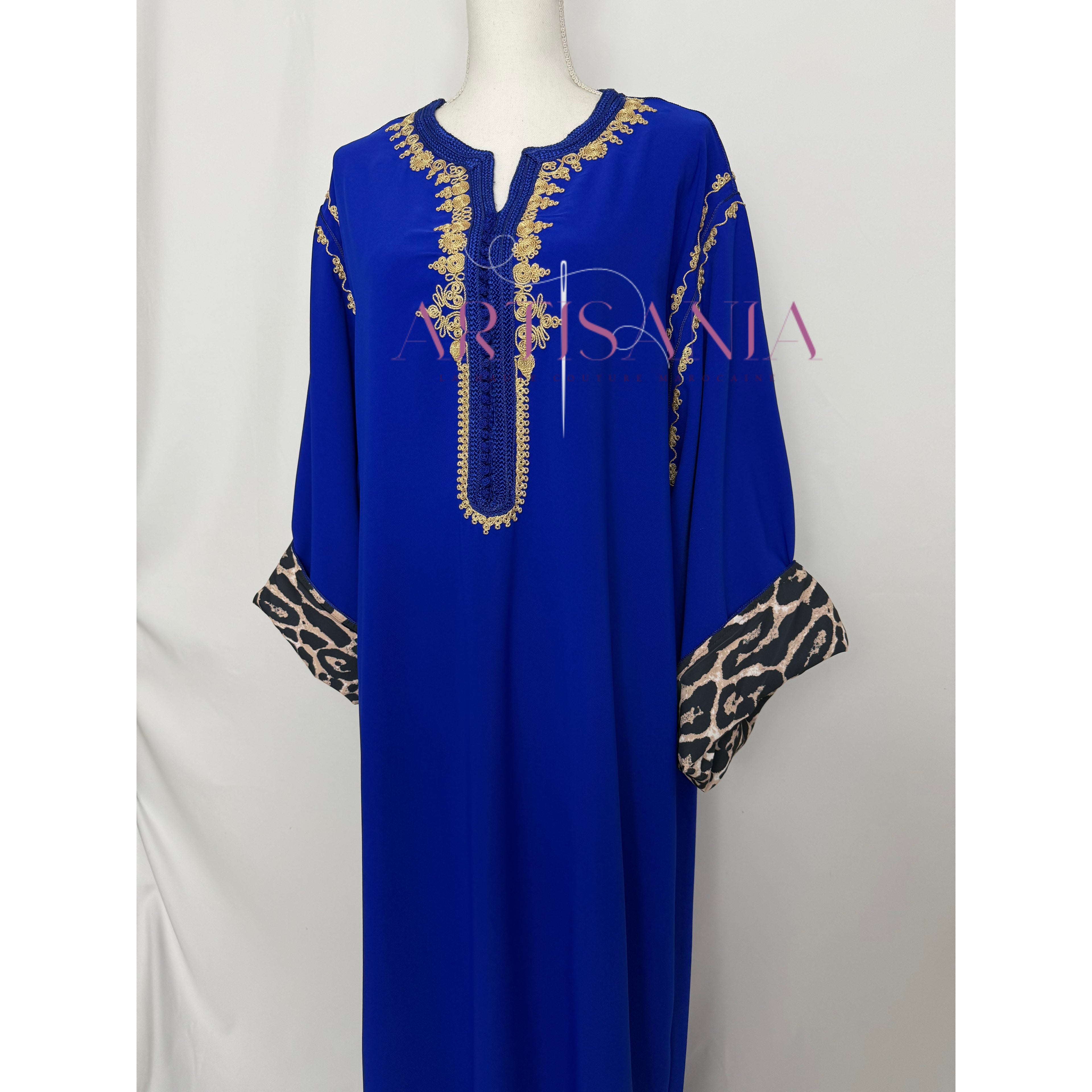 Gandoura marocaine -  motifs léopards 🐆✨