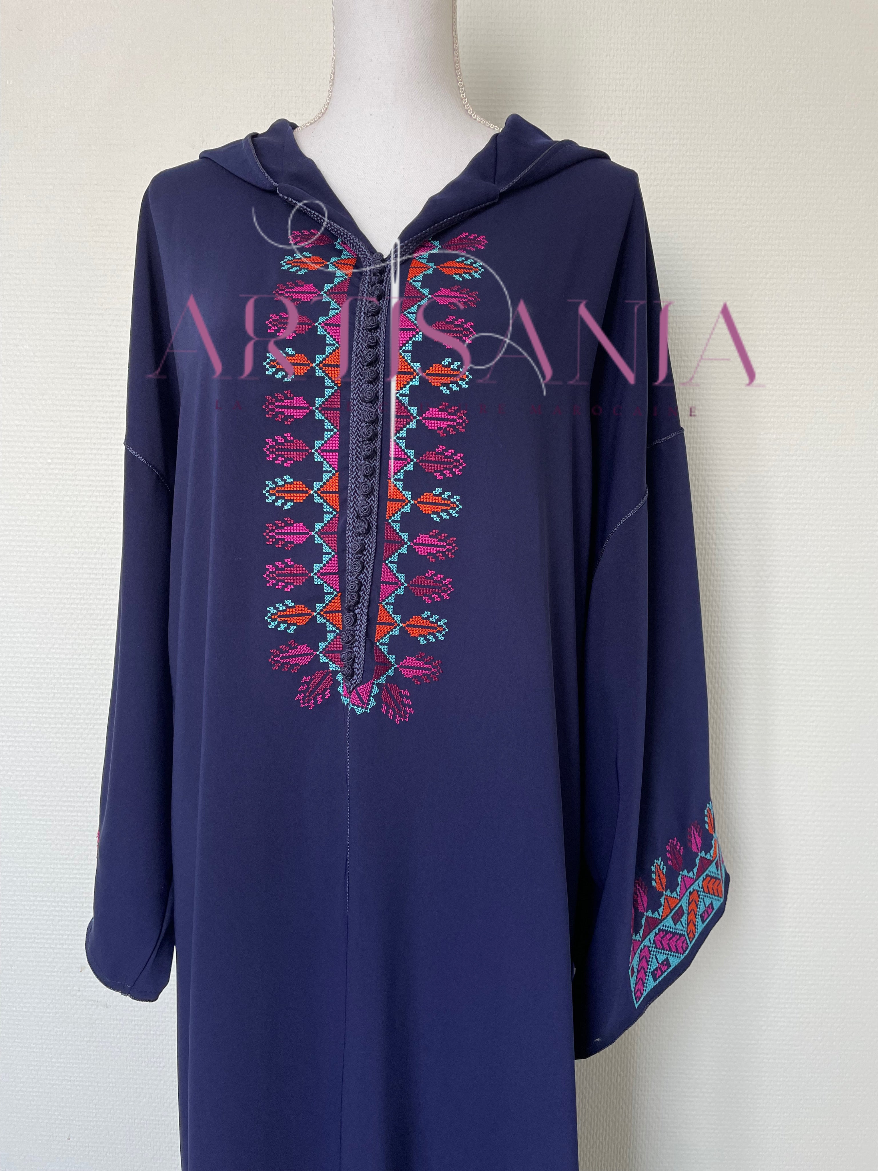 Jellaba marocaine une pièce - modèle Houda