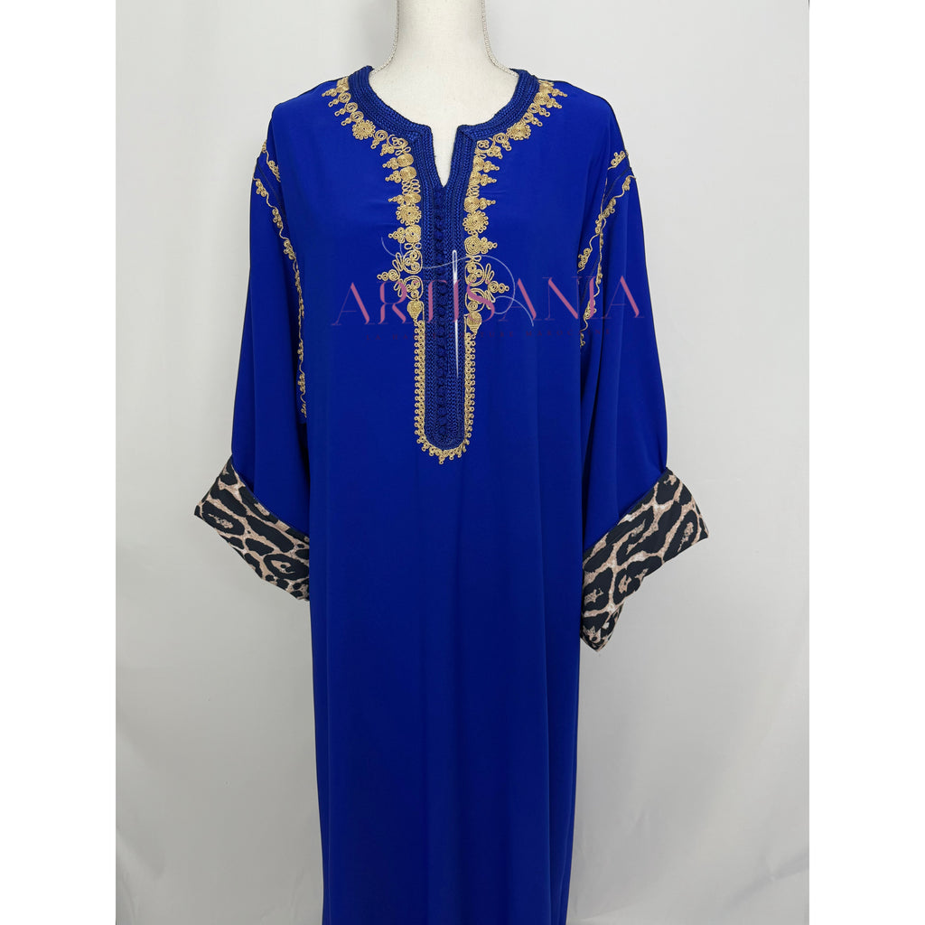 Gandoura marocaine -  motifs léopards 🐆✨
