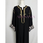 Gandoura marocaine -  motifs léopards 🐆✨