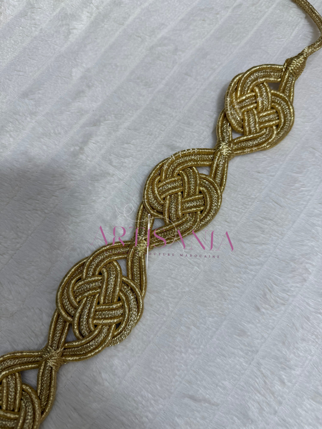 Ceinture Mej­doul artisanale - design traditionnel à nœuds ✨