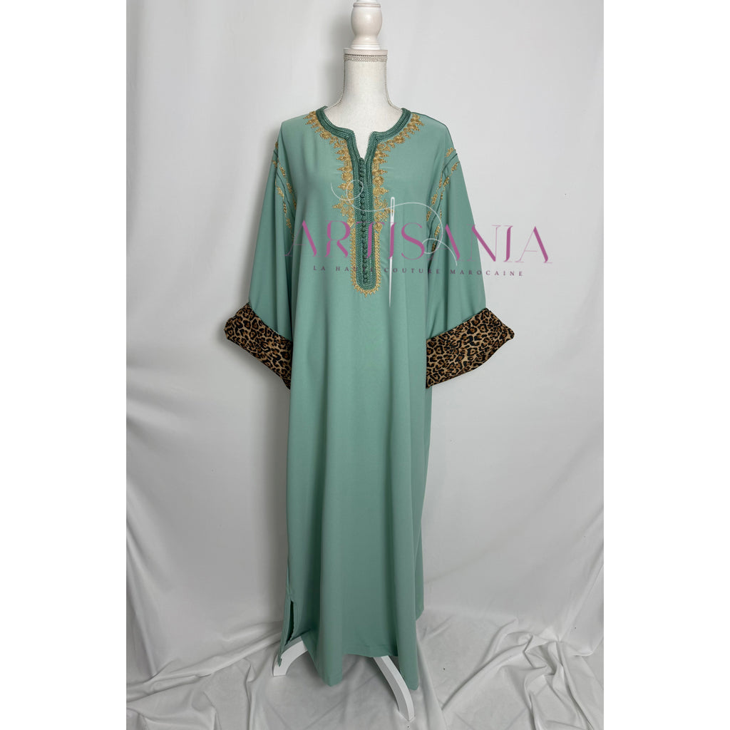 Gandoura marocaine -  motifs léopards 🐆✨