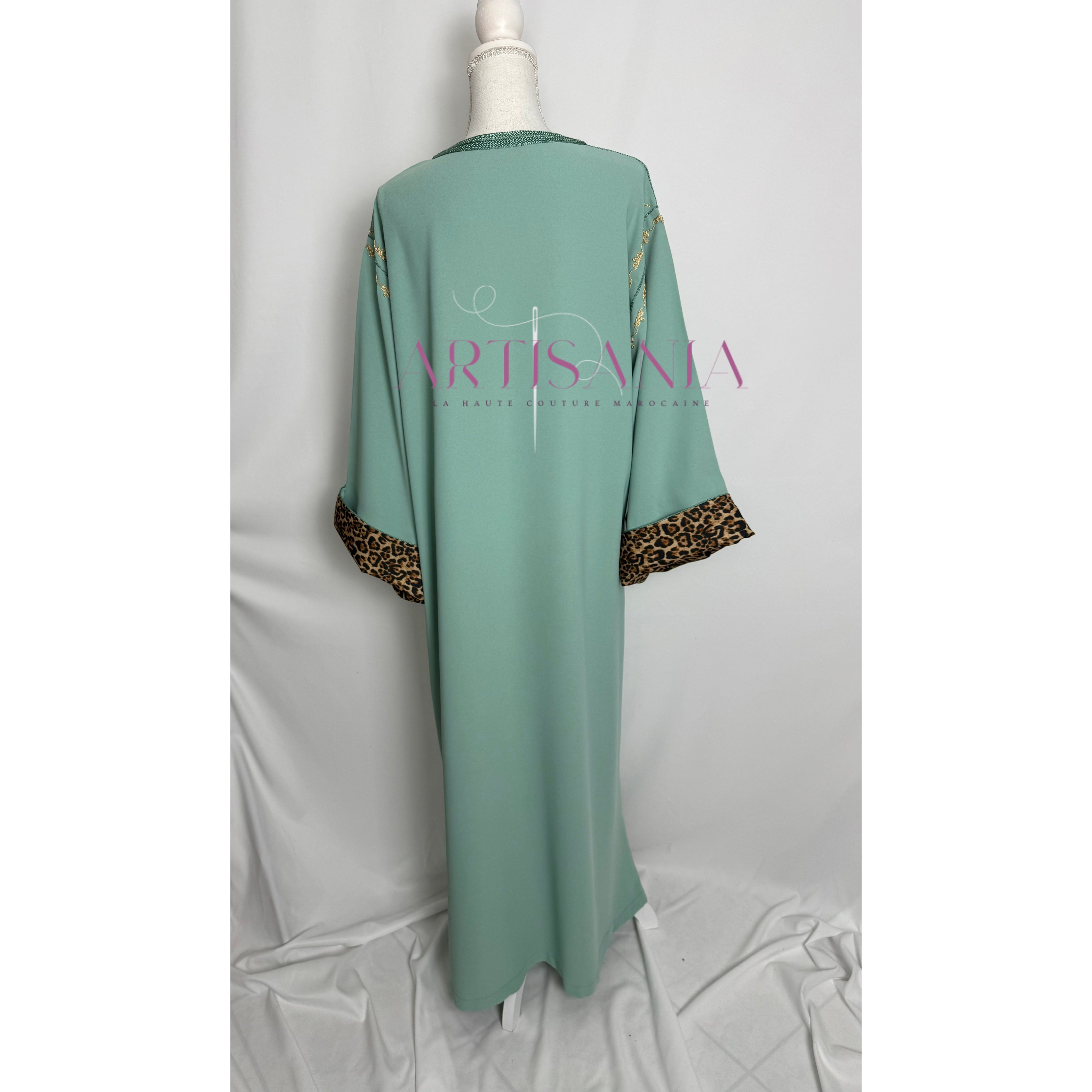 Gandoura marocaine -  motifs léopards 🐆✨