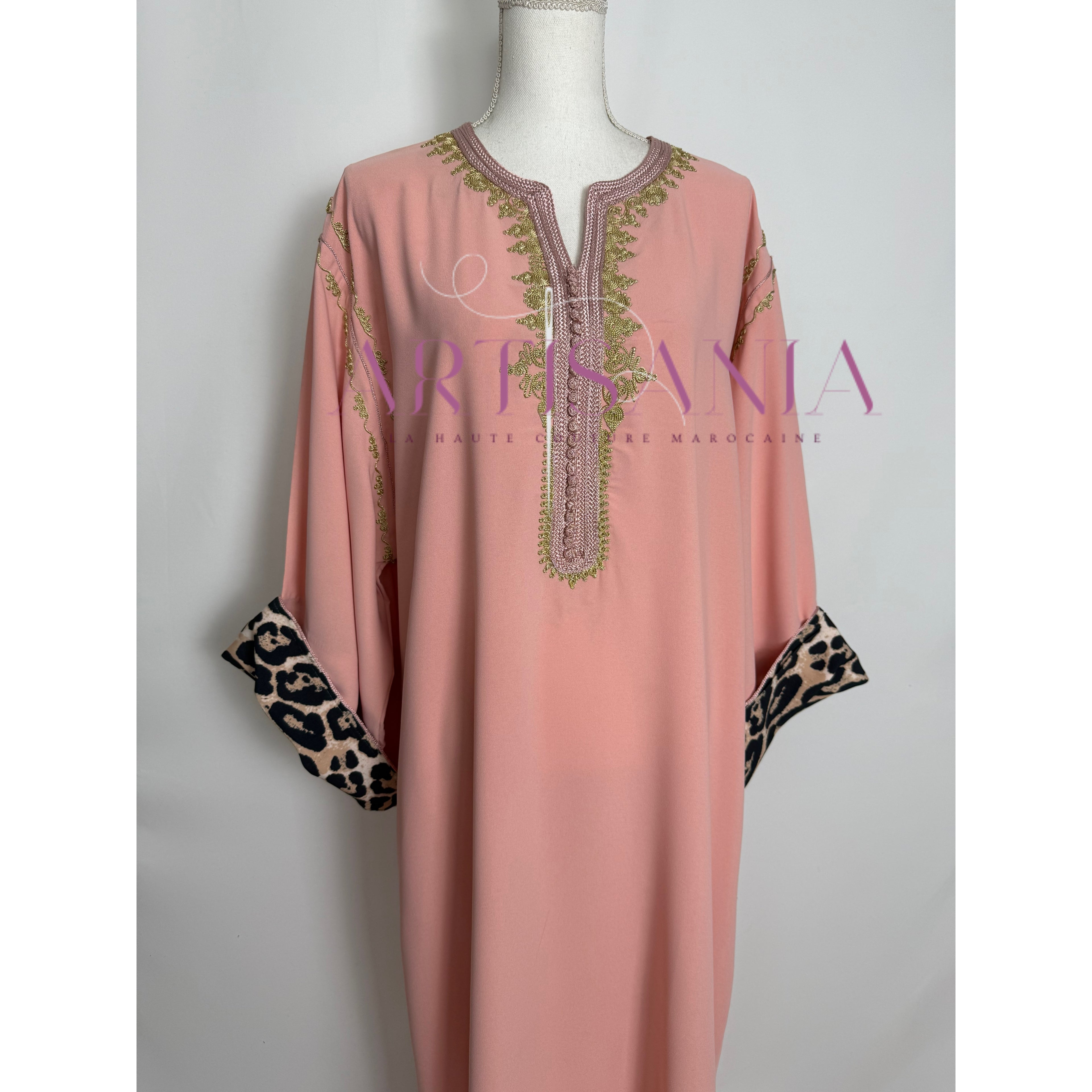 Gandoura marocaine -  motifs léopards 🐆✨