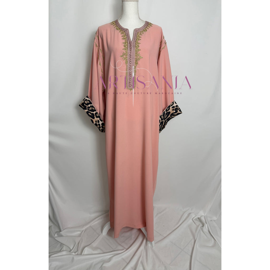 Gandoura marocaine -  motifs léopards 🐆✨