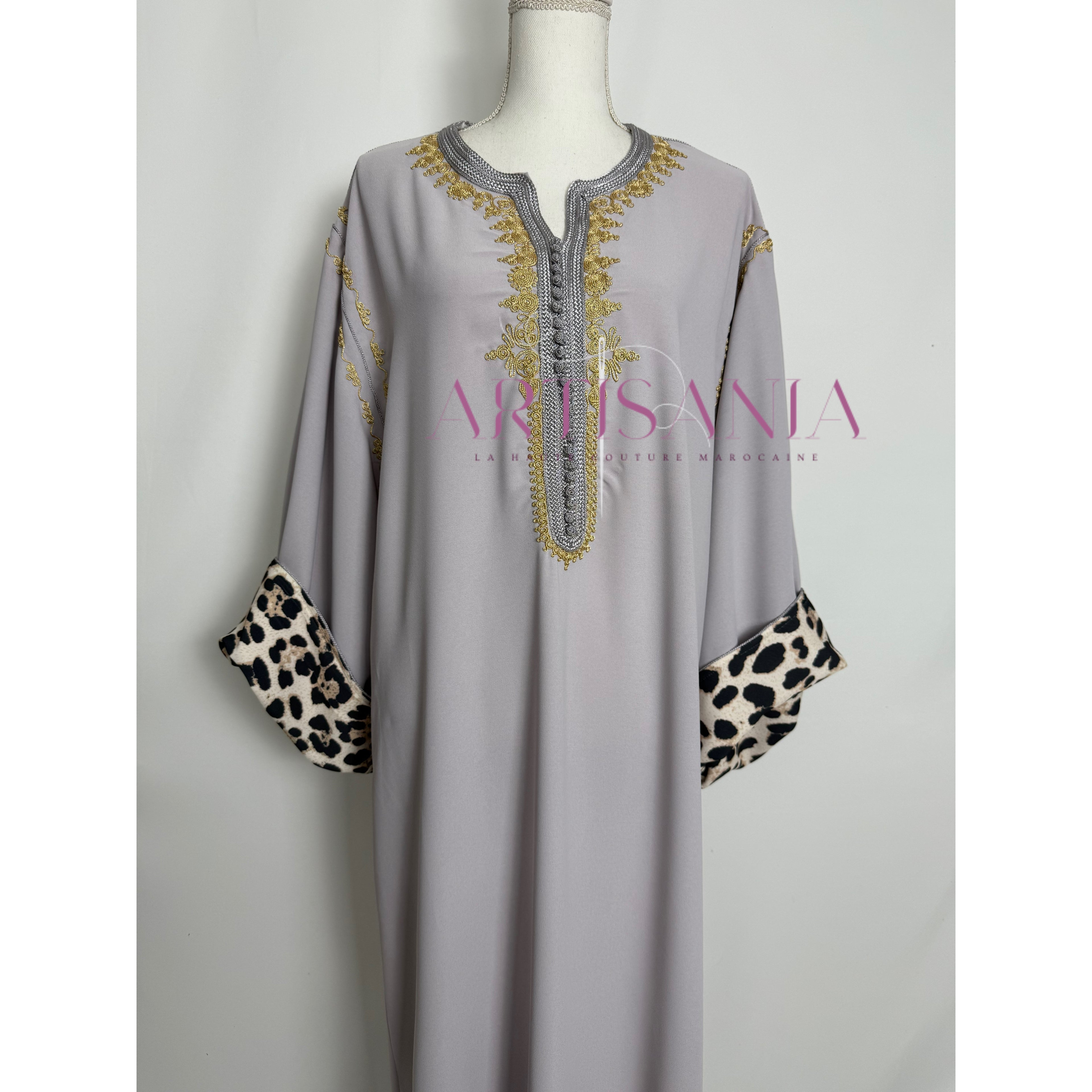 Gandoura marocaine -  motifs léopards 🐆✨