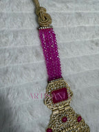 Ceinture métallique ajustable - ornée de perles colorées ✨🩷