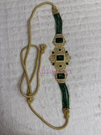 Ceinture métallique ajustable - ornée de perles colorées ✨🩷
