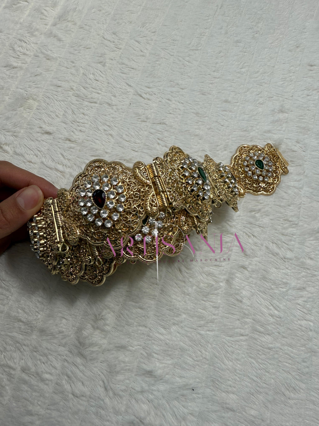 Ceinture métallique ajustable colorée - pour caftans, abayas, takchitas ou robes 👗✨