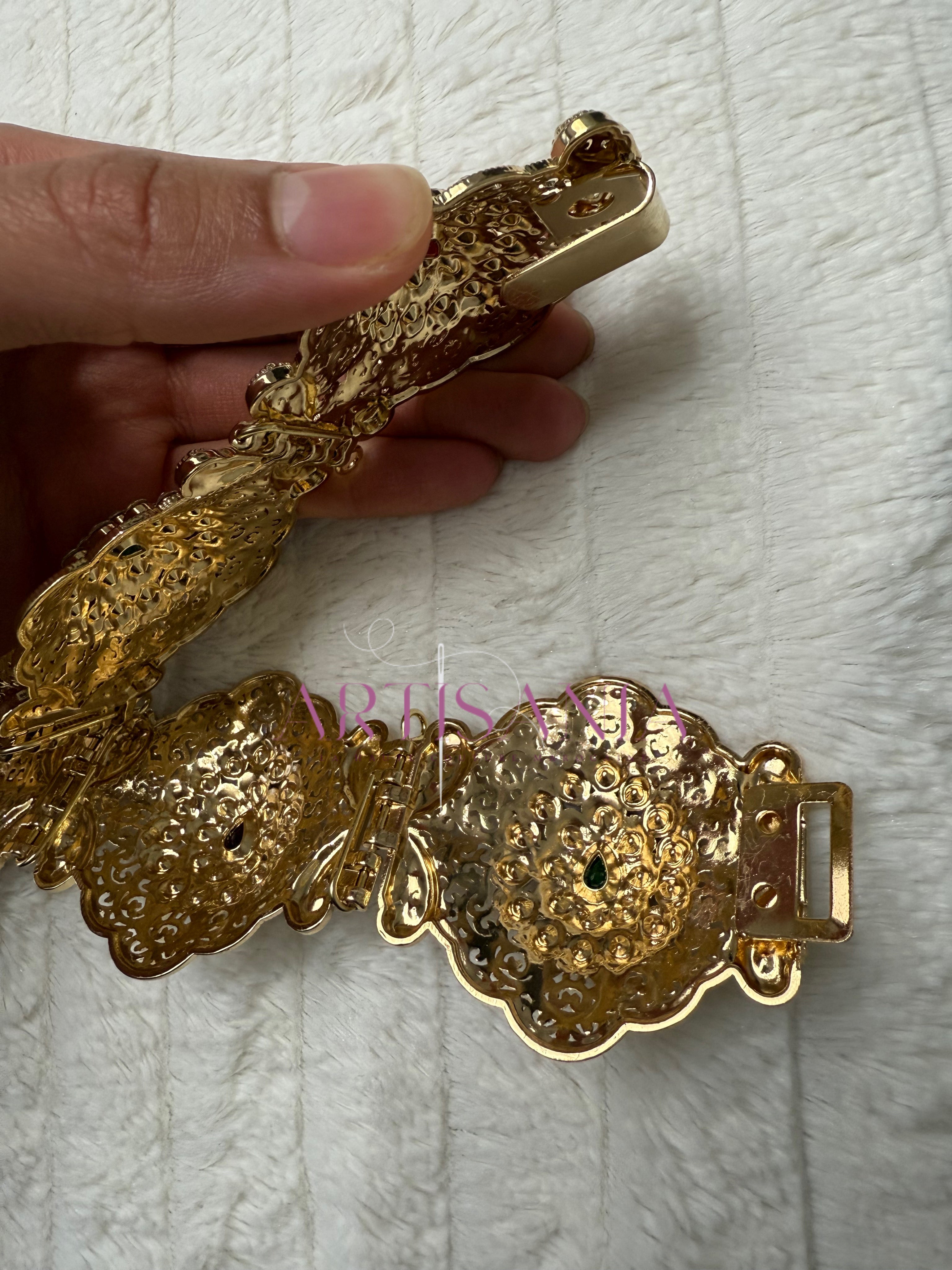 Ceinture métallique ajustable colorée - pour caftans, abayas, takchitas ou robes 👗✨