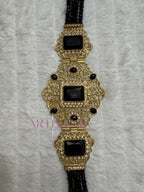 Ceinture métallique ajustable - ornée de perles colorées ✨🩷