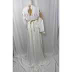 Takchita marocaine blanche et doré - modèle Linda ✨🤍