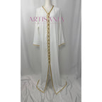 Takchita marocaine blanche et doré - modèle Linda ✨🤍