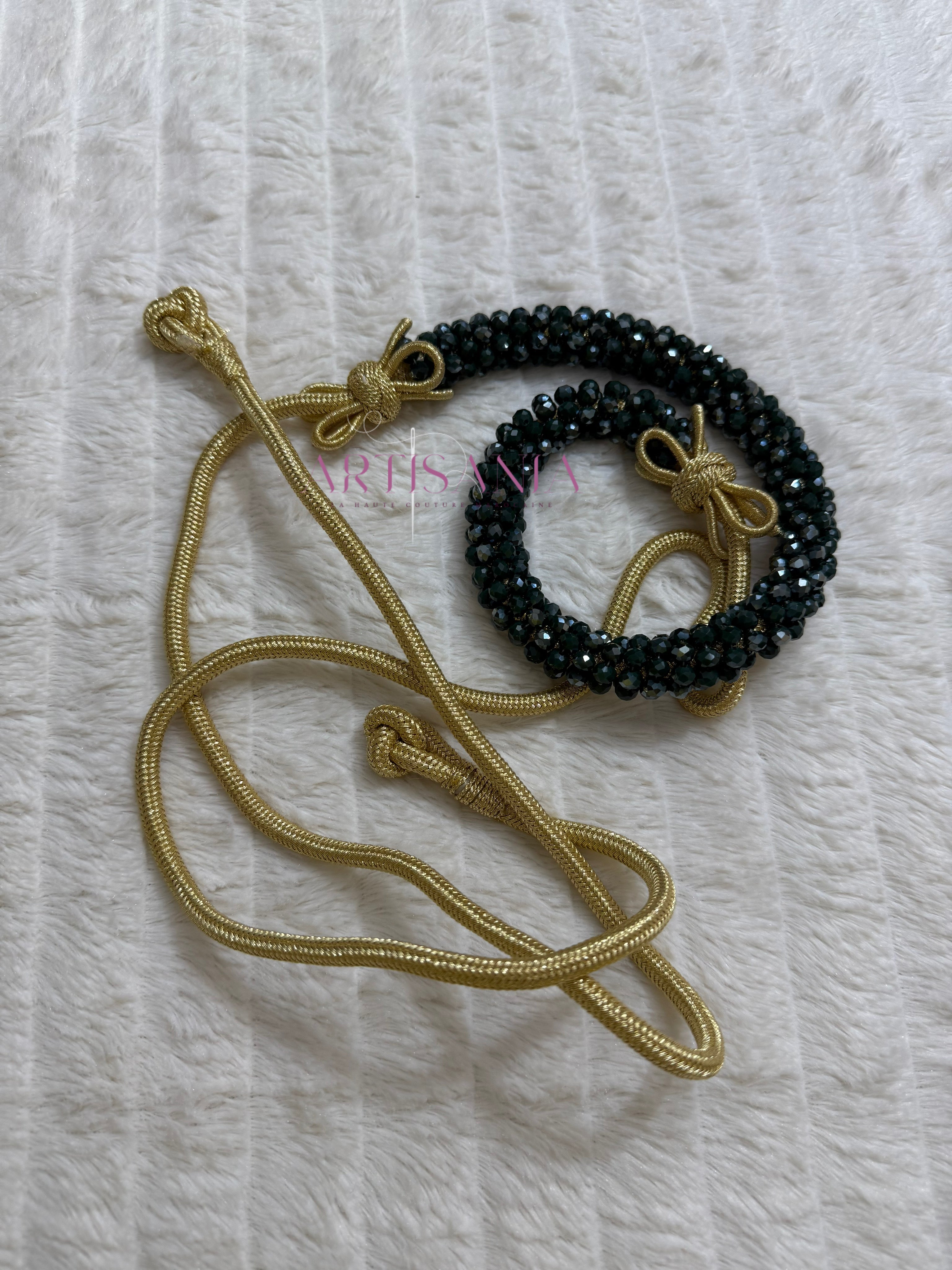 Ceintures fines ornées de perles colorées ✨