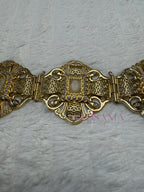 Ceinture métallique -  ajustable ornée de perles ✨🤍