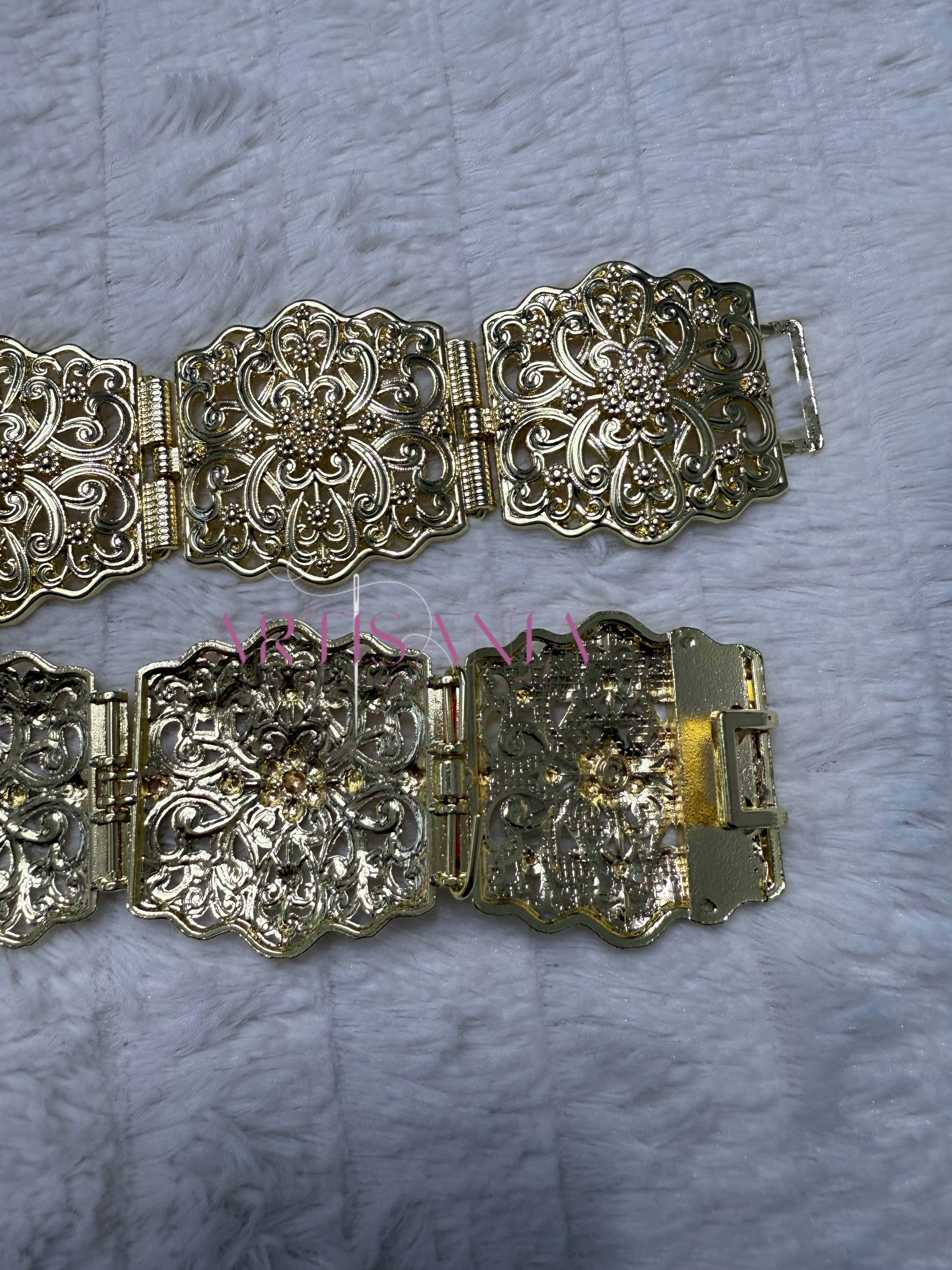 Ceinture métallique ajustable - pour caftans, gandouras, robes, takchitas.. ✨