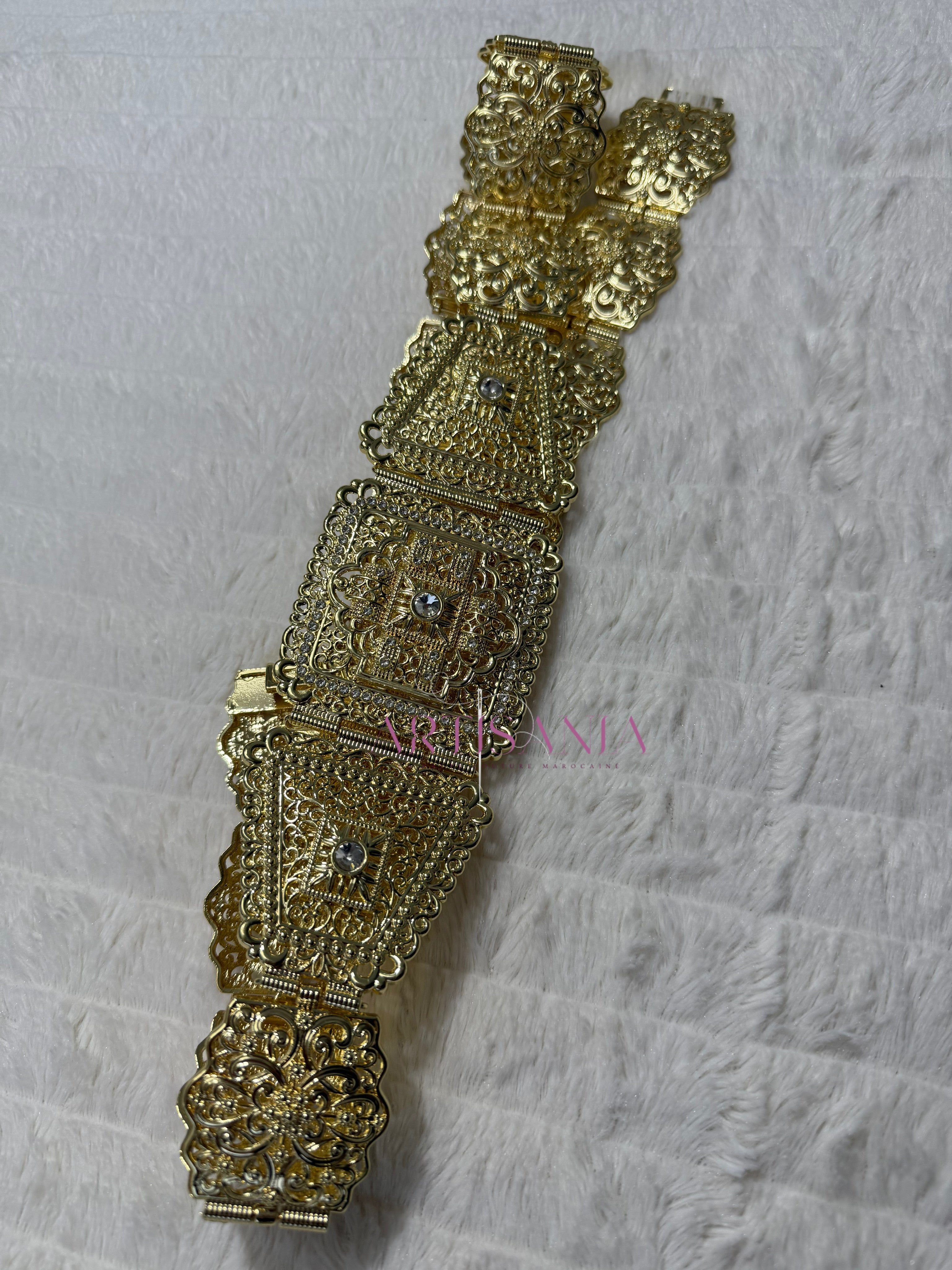 Ceinture métallique ajustable - pour caftans, gandouras, robes, takchitas.. ✨