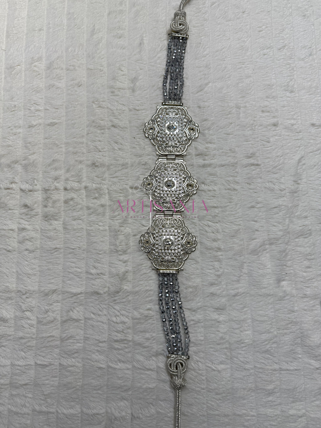 Ceinture métallique argenté - idéale pour accompagner vos tenues traditionnelles et simples 🤍