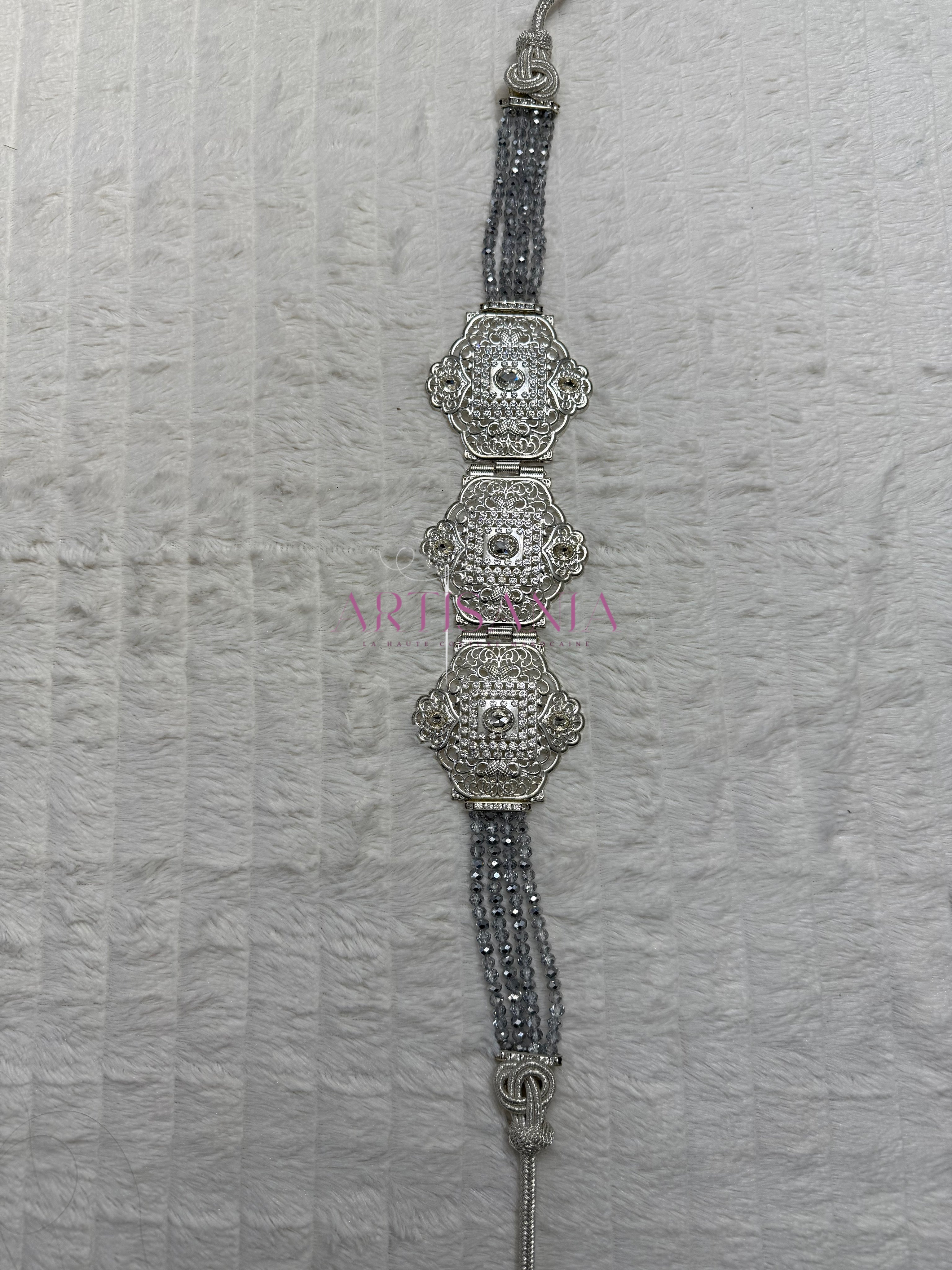 Ceinture métallique argenté - idéale pour accompagner vos tenues traditionnelles et simples 🤍