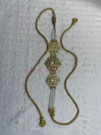 Ceinture métallique -  ajustable ornée de perles ✨🤍