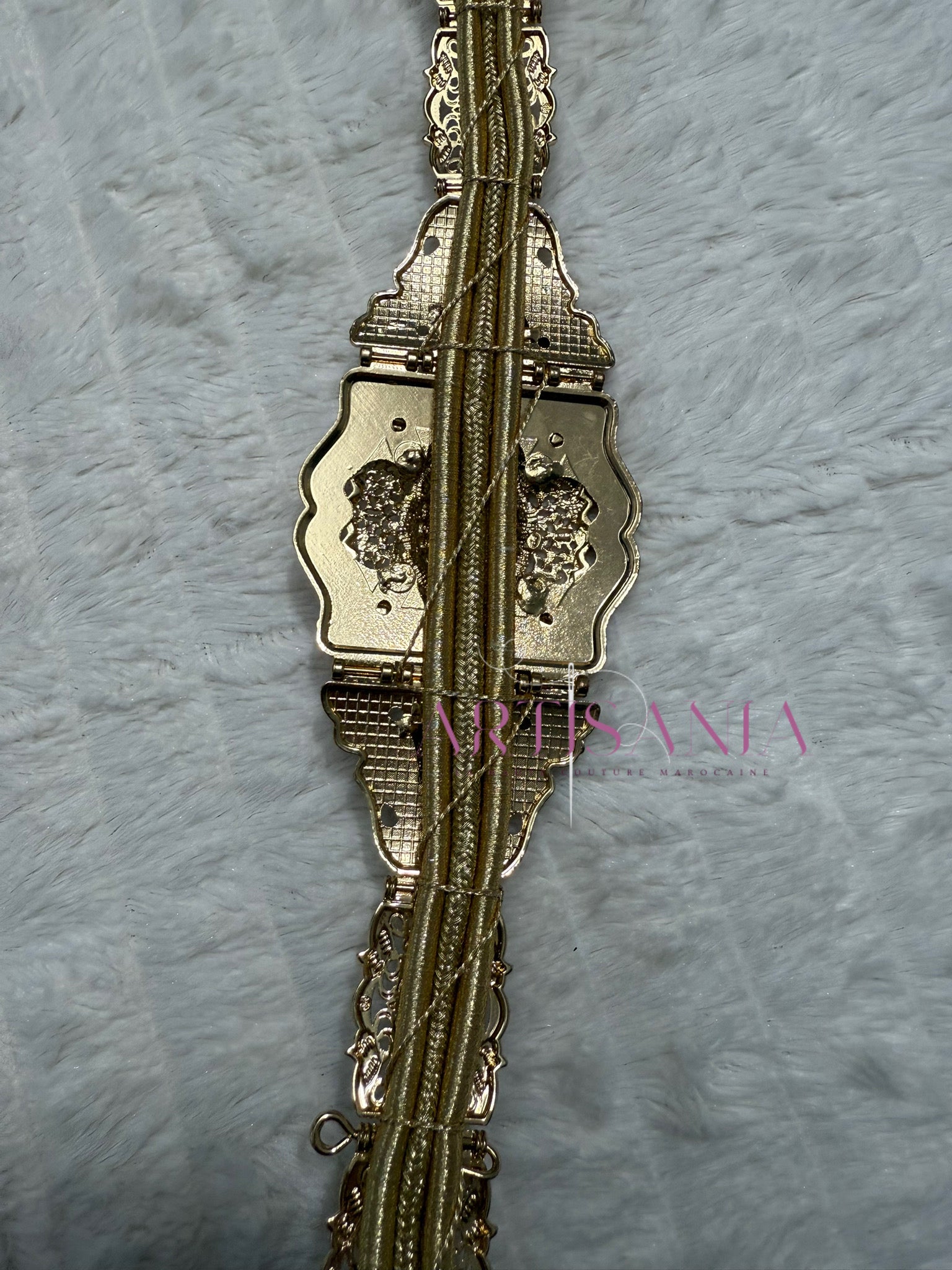 Ceinture métallique - bronze clair pour vos tenues simples ou traditionnelles 🇲🇦✨