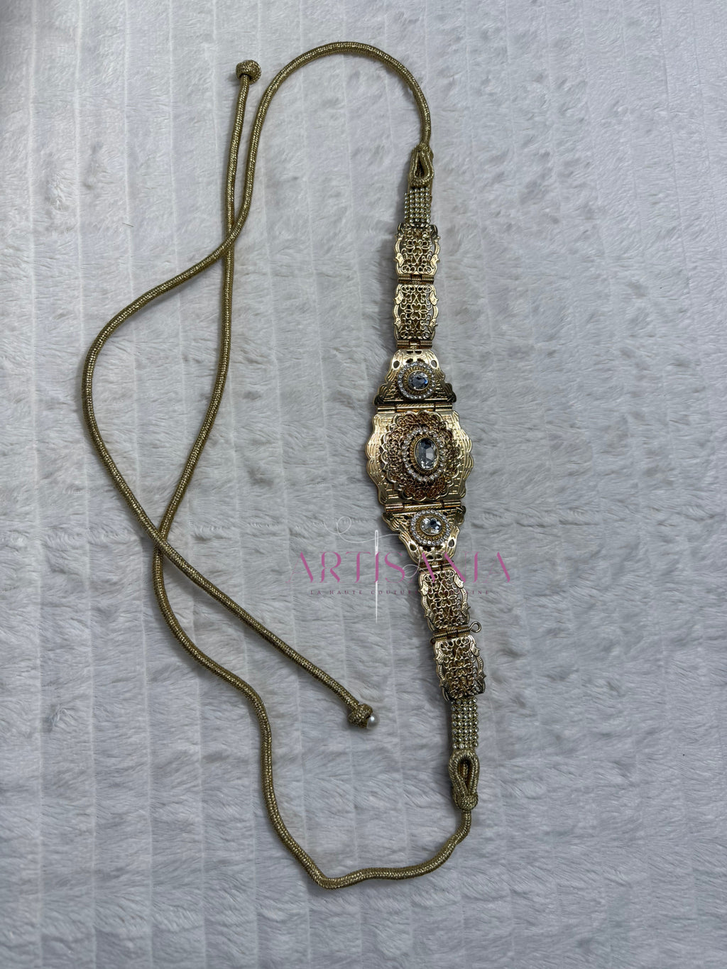 Ceinture métallique - bronze clair pour vos tenues simples ou traditionnelles 🇲🇦✨