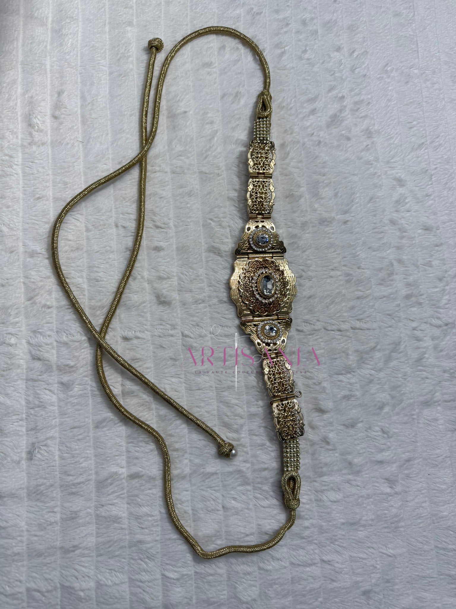 Ceinture métallique - bronze clair pour vos tenues simples ou traditionnelles 🇲🇦✨