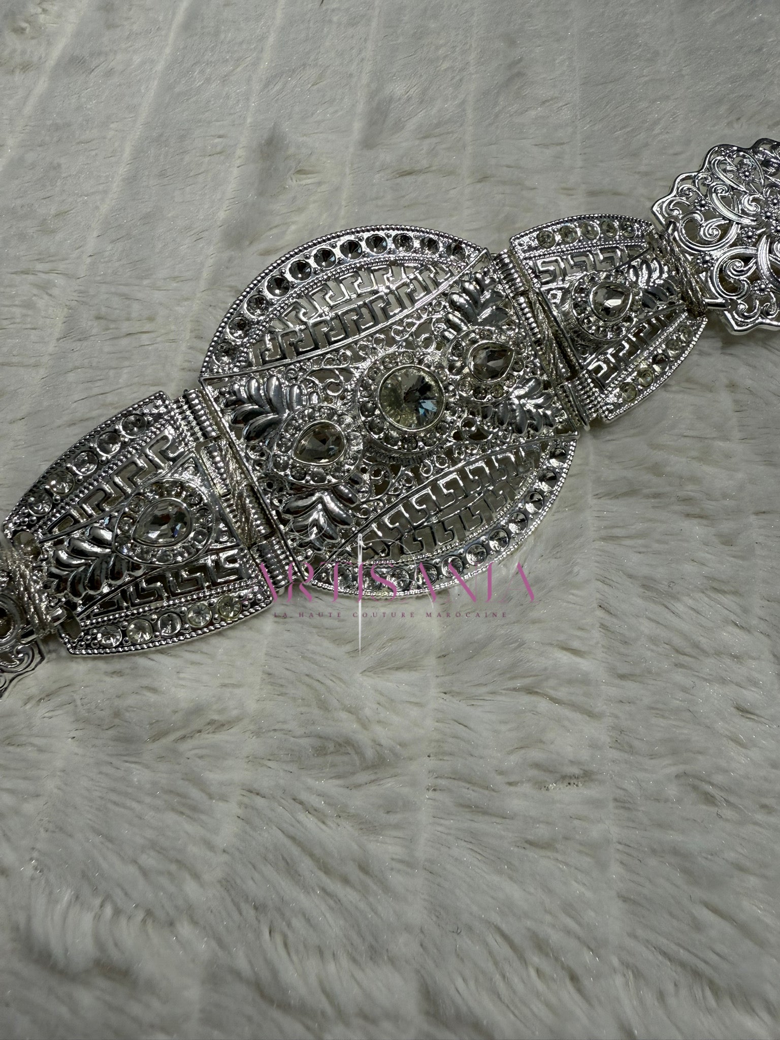 Ceinture métallique argenté - idéale pour accompagner vos tenues traditionnelles et simples 🤍