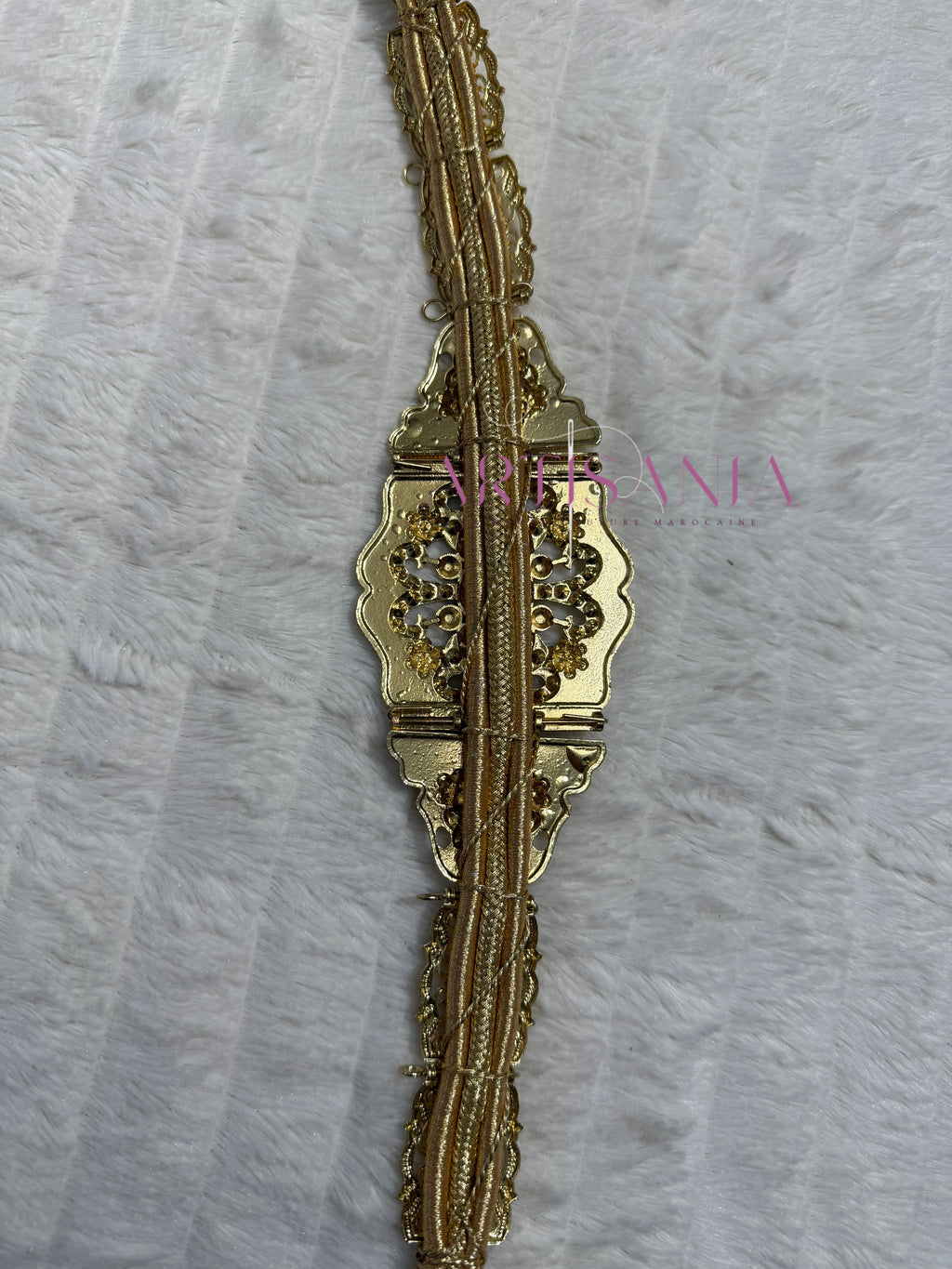 Ceinture métallique - dorée ajustable pour vos tenues simples ou traditionnelles 🇲🇦✨