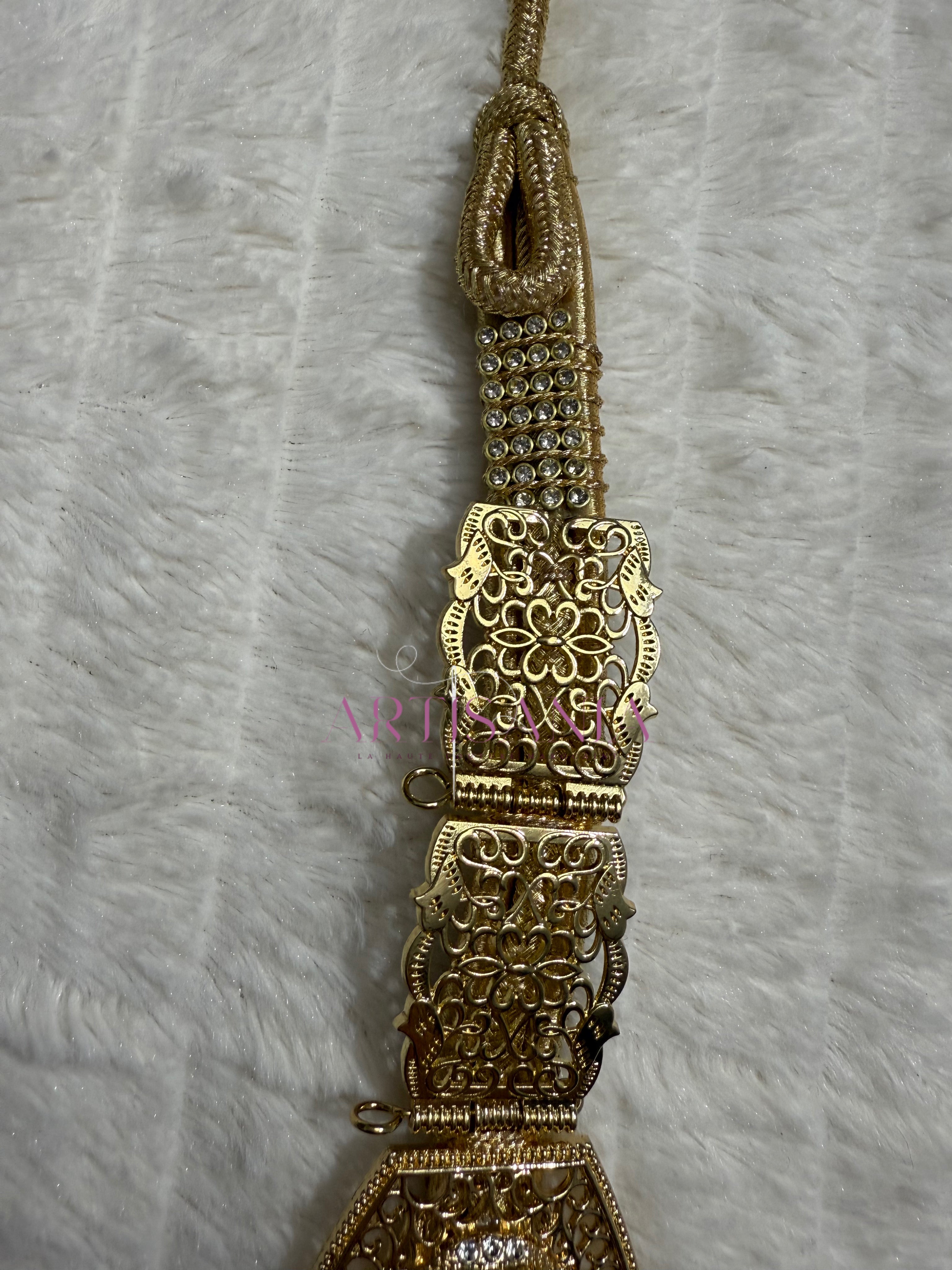 Ceinture métallique - bronze clair pour vos tenues simples ou traditionnelles 🇲🇦✨