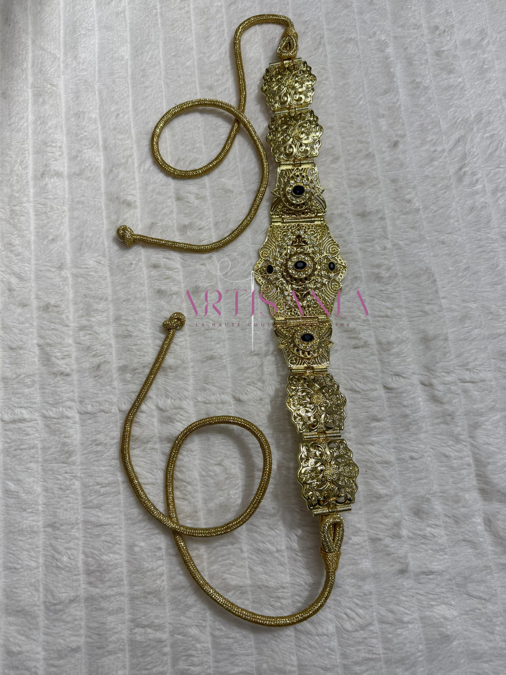 Ceinture métallique - dorée ajustable pour vos tenues simples ou traditionnelles 🇲🇦✨