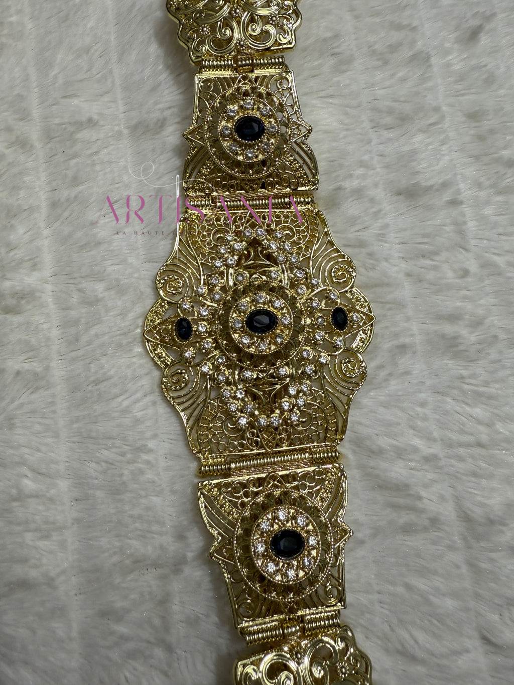 Ceinture métallique - dorée ajustable pour vos tenues simples ou traditionnelles 🇲🇦✨