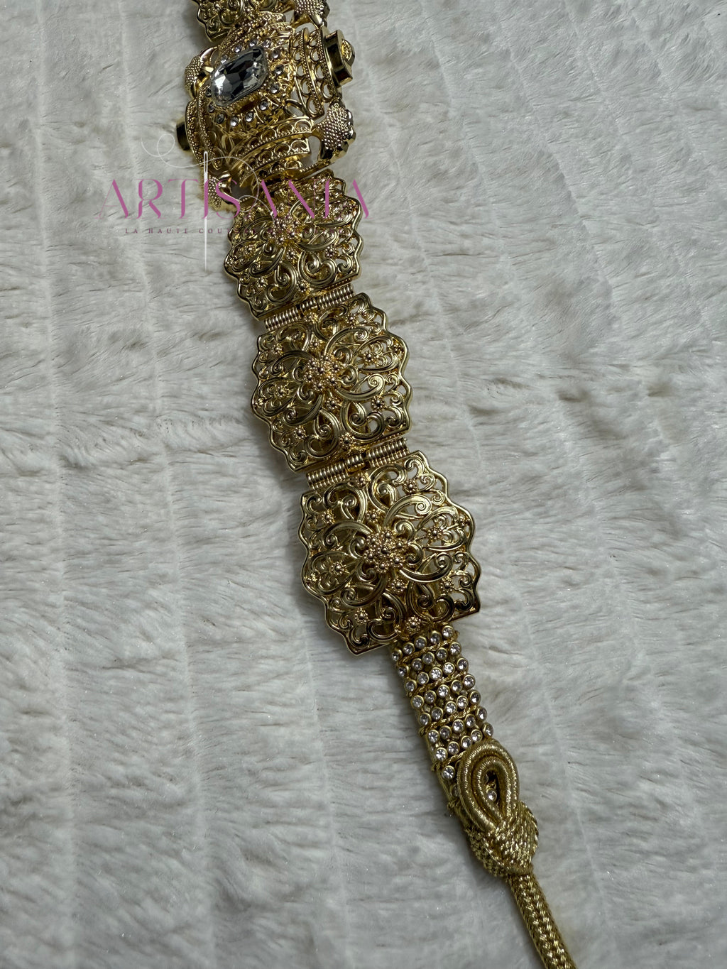 Ceinture métallique dorée - ajustable et réversible ✨🤍