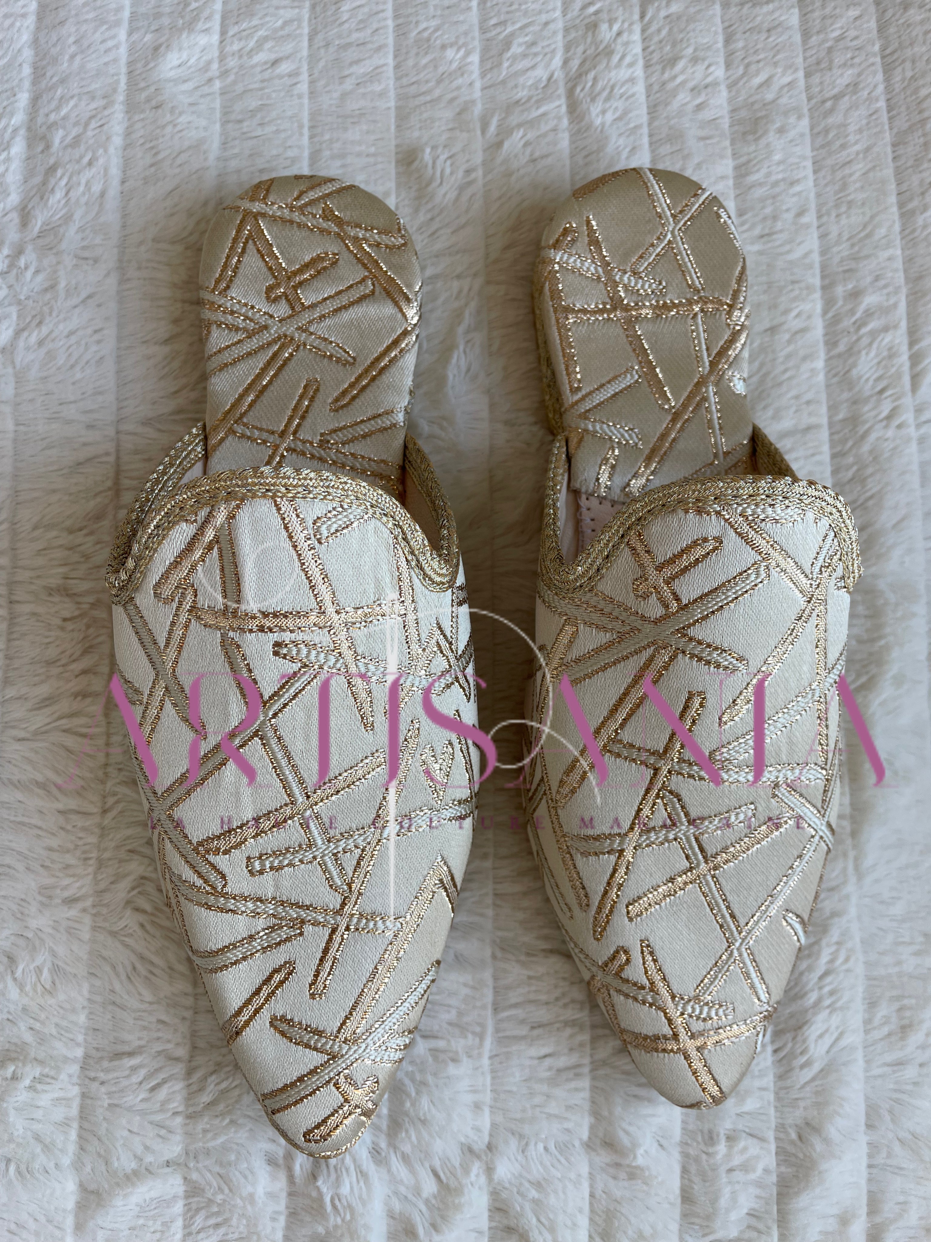 Babouche marocaine petit talon - modèle Mélina ✨