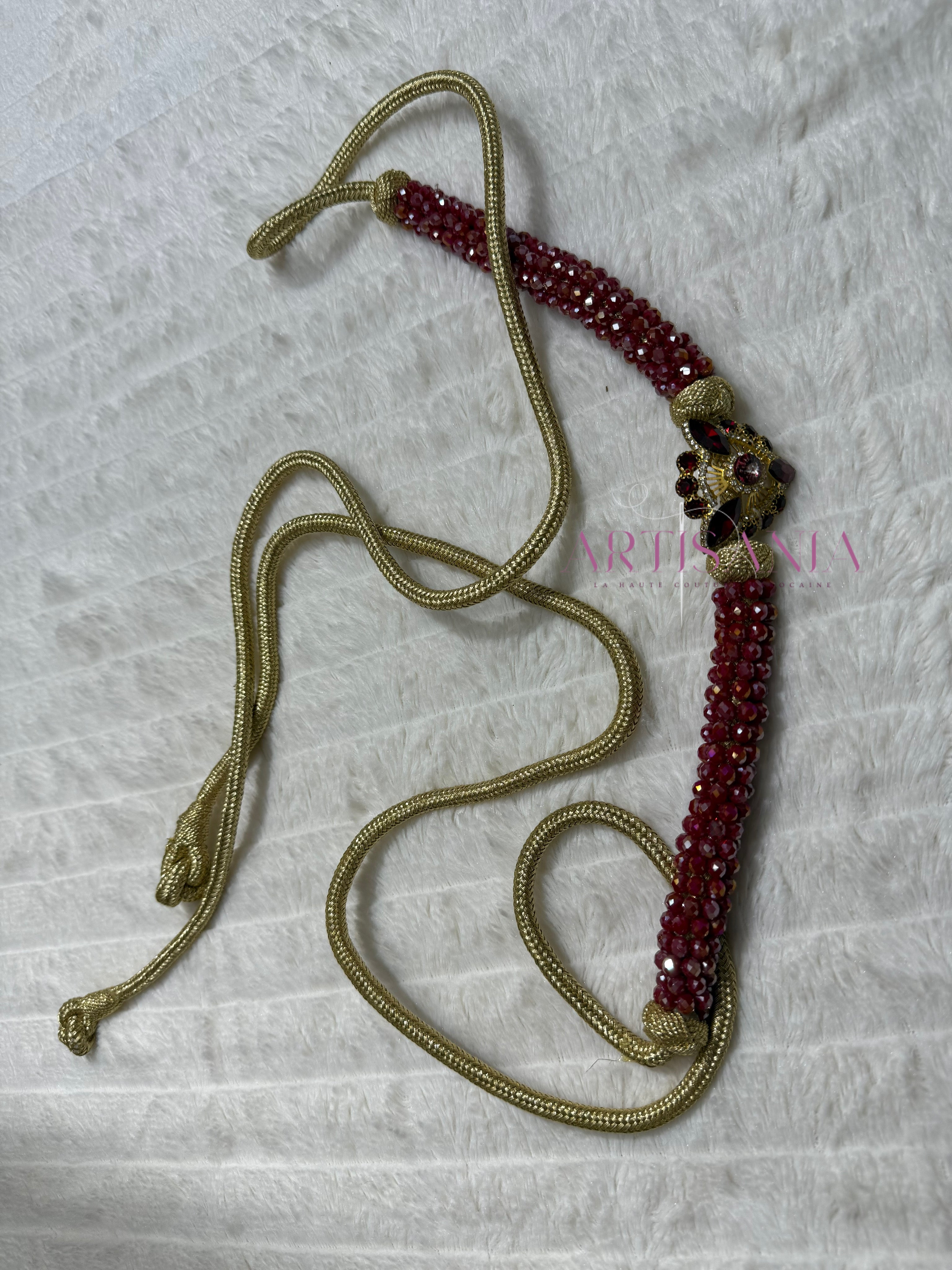 Ceintures fines ornées de perles colorées - avec bijoux ✨
