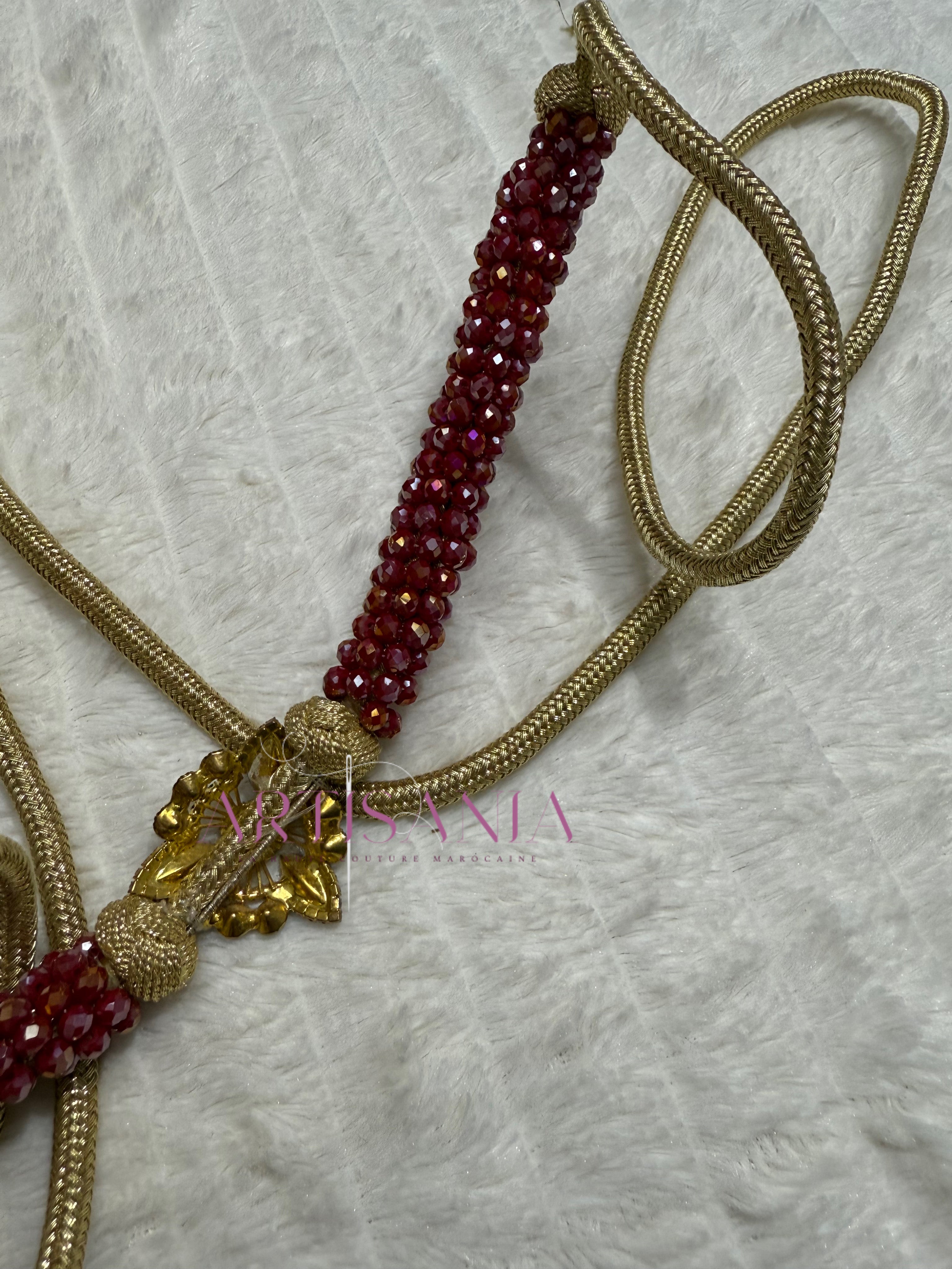 Ceintures fines ornées de perles colorées - avec bijoux ✨