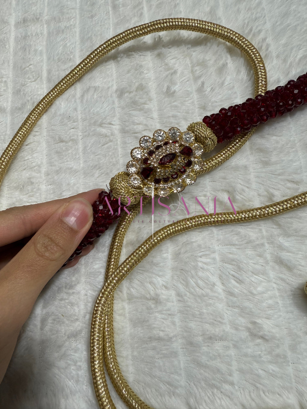 Ceintures fines ornées de perles colorées - avec bijoux ✨