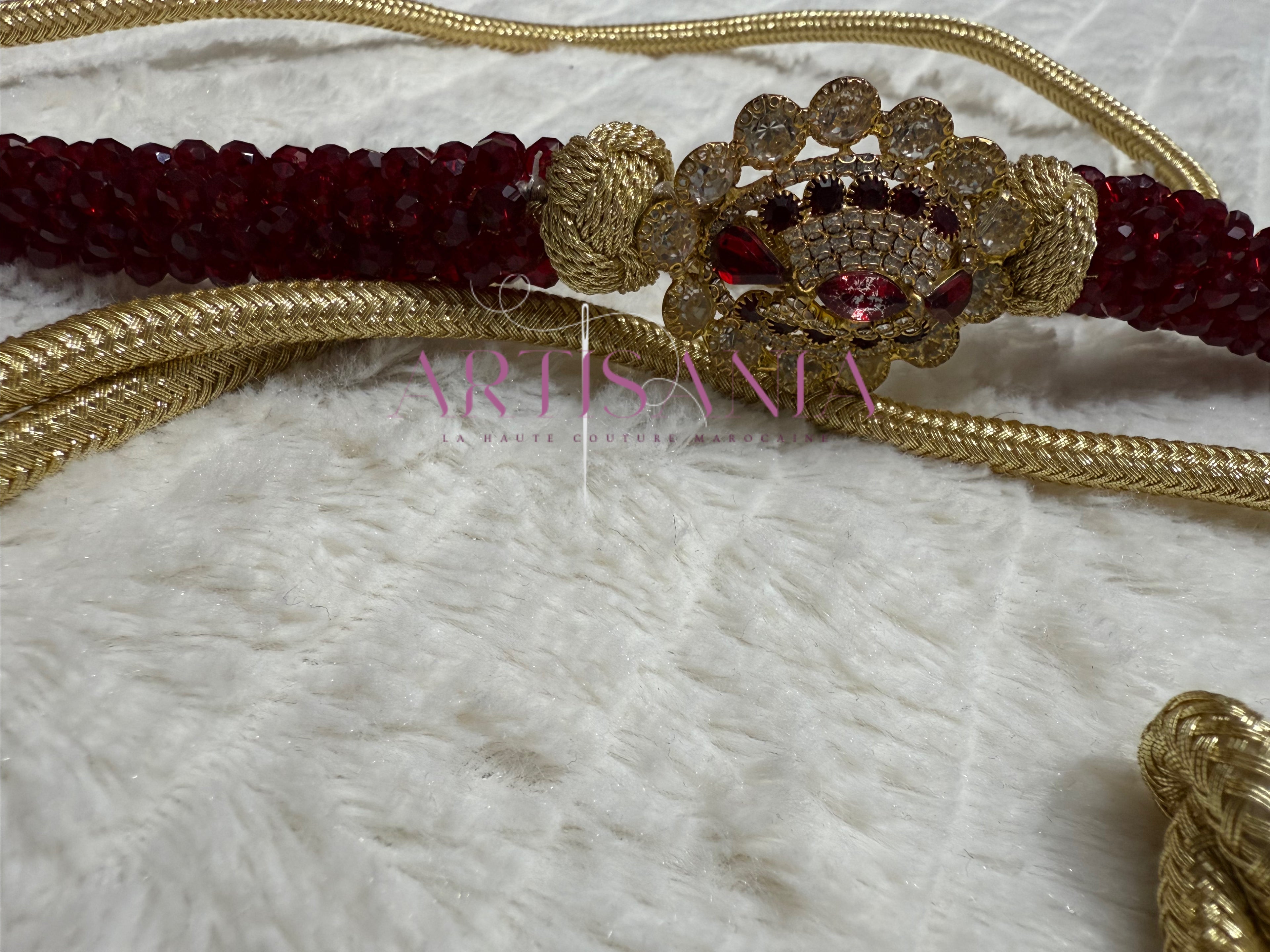 Ceintures fines ornées de perles colorées - avec bijoux ✨